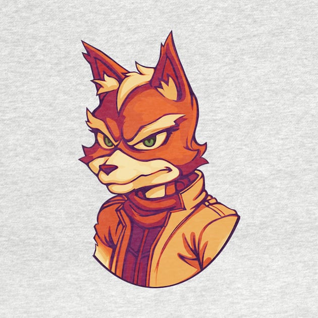 Cartoon Fox by dposhirts